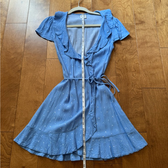 Aritzia Sunday Best light blue heart mini dress, size S - Picture 3 of 6